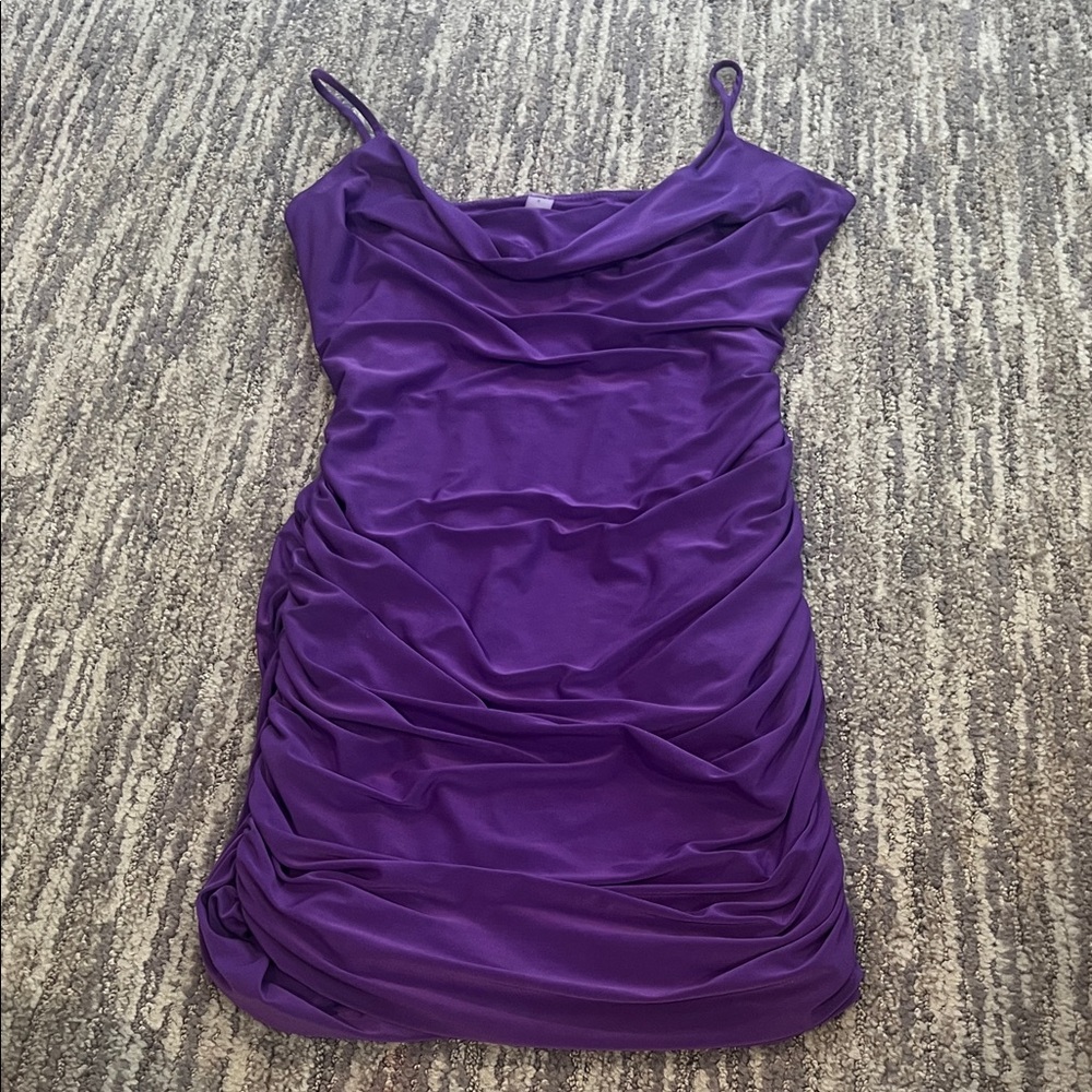 Chic Purple Mini Dress